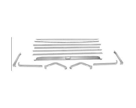 Ford Mustang Fold Down Seat Moulding Kit - 13 Pieces - Fastback
