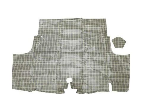 Ford Mustang Trunk Mat - Vinyl & Fleece - Plaid #08 - Coupe& Convertible