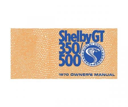 Ford Mustang Shelby Owner's Manual - 62 Pages