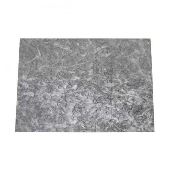 Hood Insulation - One Piece - 48 x 65 - Cut To Fit - Gray/Black