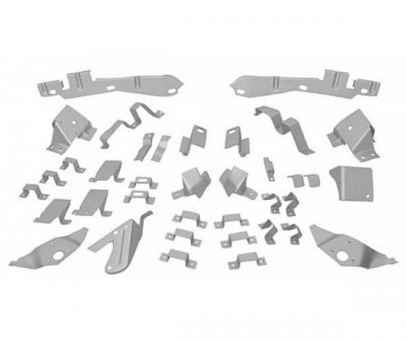 Mustang Fastback Body Shell Bracket Kit, 37 Piece, 1965-1966