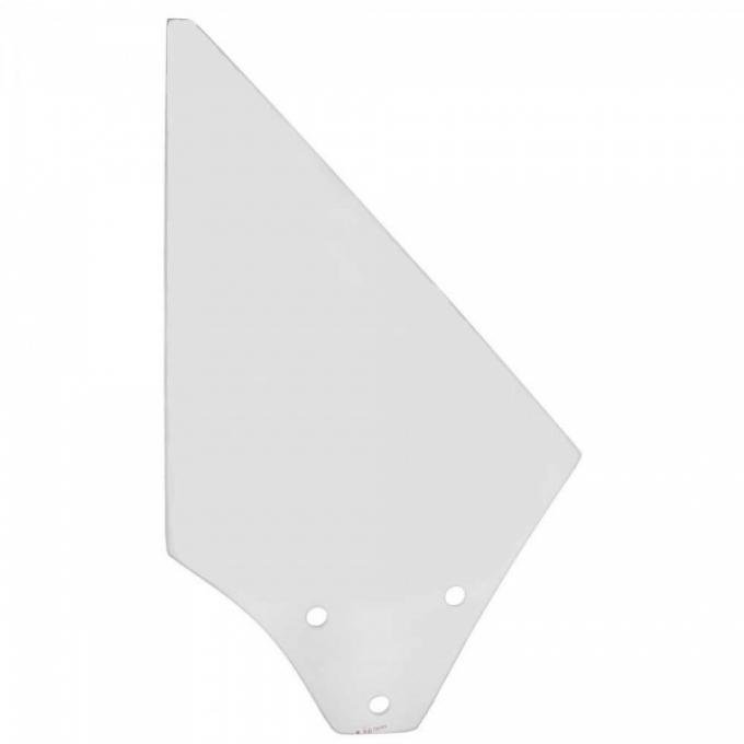 Quarter Window Glass, Left - 71-73 Ford Mustang - Convertible