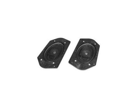 Ken Harrison Door Speaker Assembly, w/ Dual 3.5" Speakers, 69-73 Mustang, w/ Plug for Ford Wiring