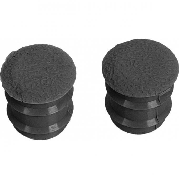 Daniel Carpenter Ford Mustang Arm Rest Plugs - Black - For Deluxe Arm Rests C7ZZ-6524056