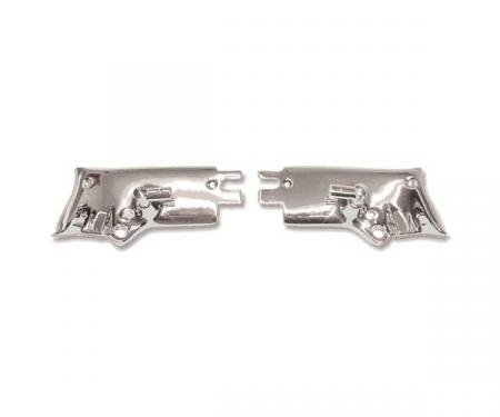 Ford Mustang Sun Visor Bracket & Pivot Assemblies - Chrome - Convertible