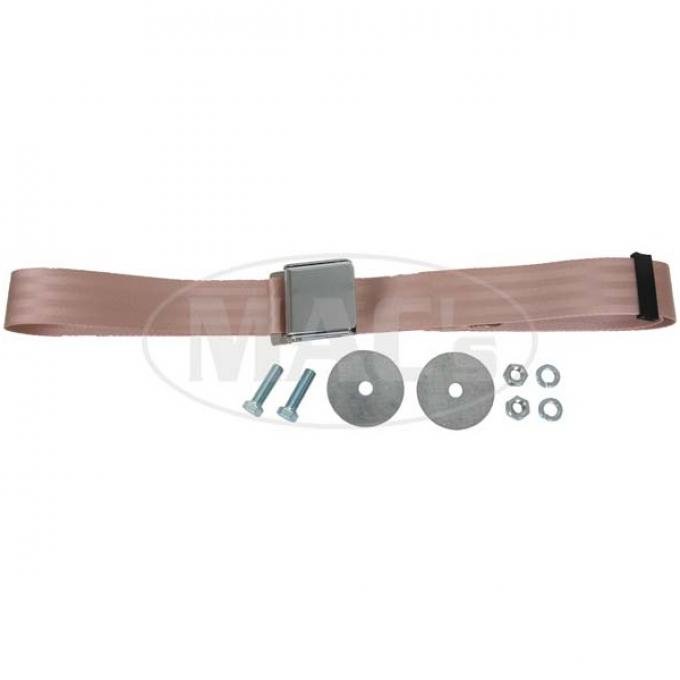 Seatbelt Solutions Universal Lap Belt, 74" with Chrome Lift Latch 1800603009 | Desert Tan