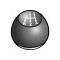 Floor Shift Knob - Manual Transmission - Upper Portion Is Black With 4 Speed Pattern In White & Lower Part Chrome Plated - Falcon