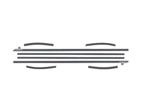 Ford Mustang Belt Weatherstrip Kit - 8 Pieces - Inner & Outer - Coupe - Door Windows & Rear Quarters