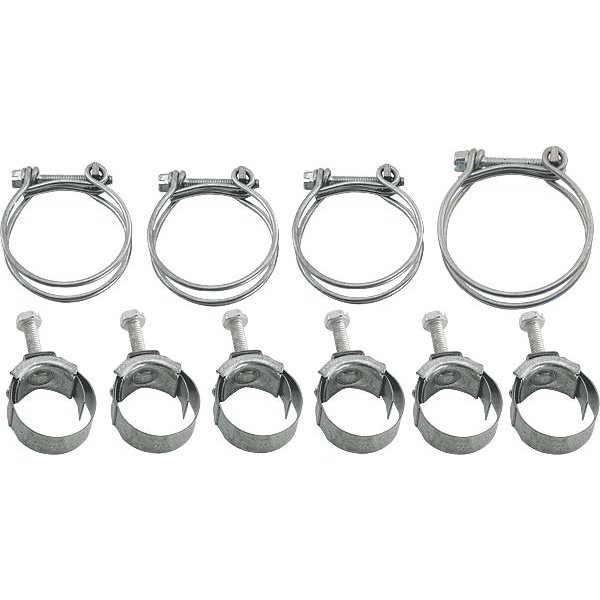 Ford Mustang Radiator Hose Clamp Set 10 Clamps Tower For Heater