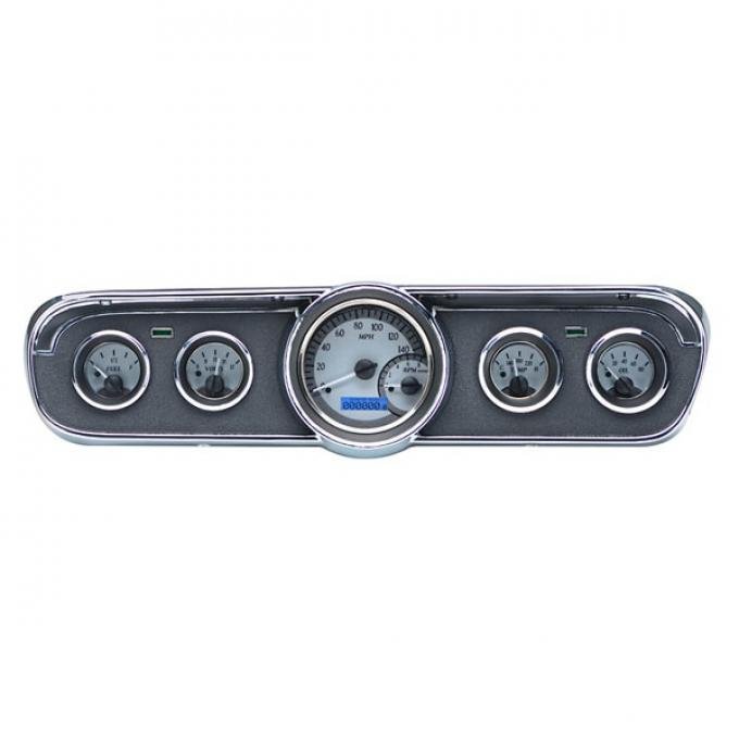 Ford Mustang Dakota Digital VHX Instrument With Black AlloyStyle Face, 1965-1966