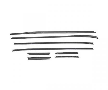 Ford Mustang Belt Weatherstrip Kit - 8 Pieces - Inner & Outer - Convertible - Door Windows & Rear Quarters