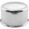 Oil Filler Cap - Push-On Type - Chrome - Reproduction with FoMoCo Logo