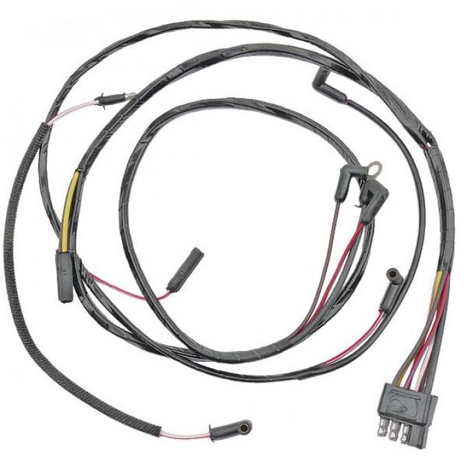 Ford Mustang Firewall To Engine Gauge Feed - V-8 With Gauges & 3 Speed Heater Motor