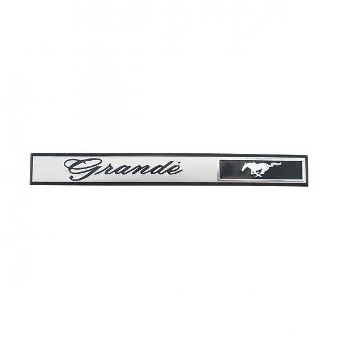 Daniel Carpenter Ford Mustang Dash Panel Emblem Insert - Grande - Peel & Stick Type - Body Styles 65E & 65F C9ZZ-6304460-GI