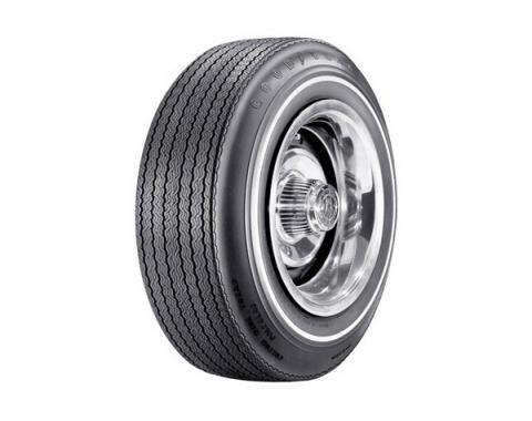 Tire - F70 x 14 - .350 Whitewall - Goodyear Custom Wide Tread