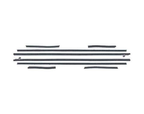 Ford Mustang Belt Weatherstrip Kit - 8 Pieces - Inner & Outer - Convertible - Door Windows & Rear Quarters