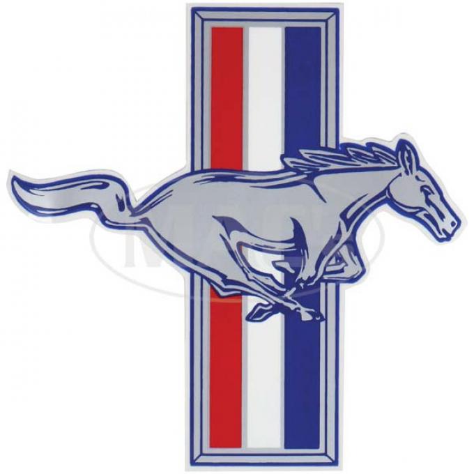 Ford Mustang Decal - Running Horse With Tri-Bar - 7 High - Right