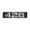 428 Hood Scoop Emblem - Correct Die-Cast