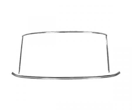 Ford Mustang Windshield Moulding Set - Bright Metal - Coupe& Fastback