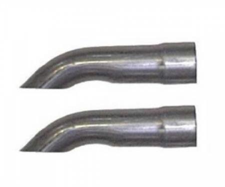 Ford Mustang Exhaust Tips, Turned Down Tips 2.25”  1967-73