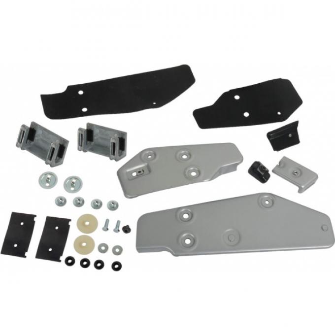 Door Glass Bracket and Stop Kit - Front and Rear - Right Side