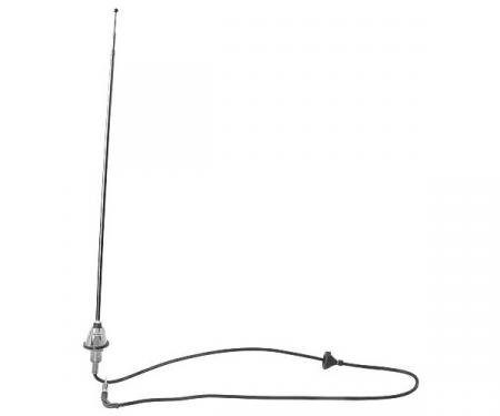Ford Mustang Radio Antenna Assembly - Round Base - Economy Replacement