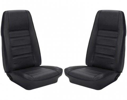 Ford Mustang, Cpe Full Set w/Bkt Seats, Uph, Dk Blu 72-73