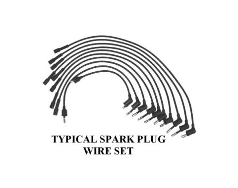 Flame Thrower Plug Wire Set - 351C, 390, 400 & 429 V8 - Ford & Mercury