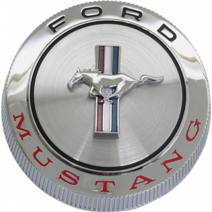 Ford Mustang Gas Cap - Chrome - Standard Models