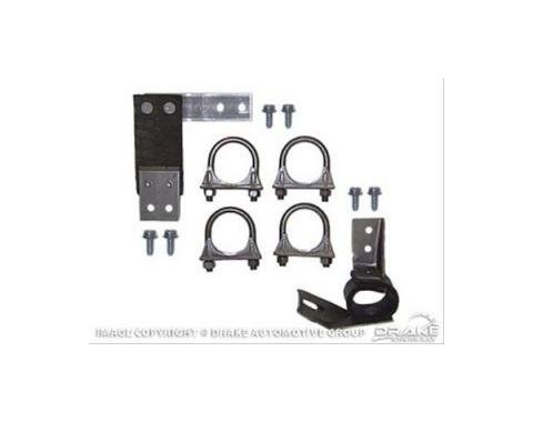 Ford Mustang exhaust hanger kit, dual exhaust mount kit 2.25 inches - OEM 1971-73
