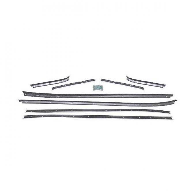 Ford Mustang Belt Weatherstrip Kit - 8 Pieces - Inner & Outer - Coupe - Door Windows & Rear Quarters
