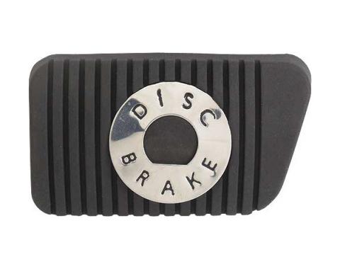 Daniel Carpenter Ford Mustang Brake Pedal Pad - Black Lettering - Manual Transmission With Disc Brakes C4ZZ-2457-D