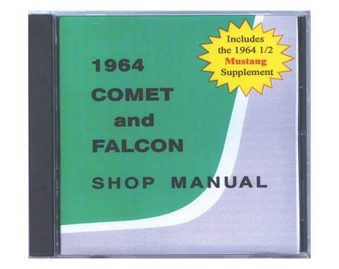 1964 Falcon and Comet Shop Manual CD - Includes 1964-1/2 Mustang Supplement - For Windows Operating Systems Only