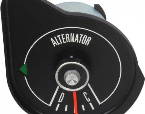 Ford Mustang Amp Gauge - With Black Face - Replaces Stamping # C9ZF-10671