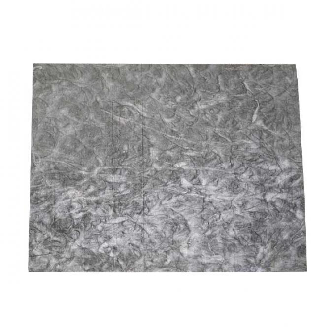 Hood Insulation - One Piece - 48 x 55 - Cut To Fit - Gray/Black