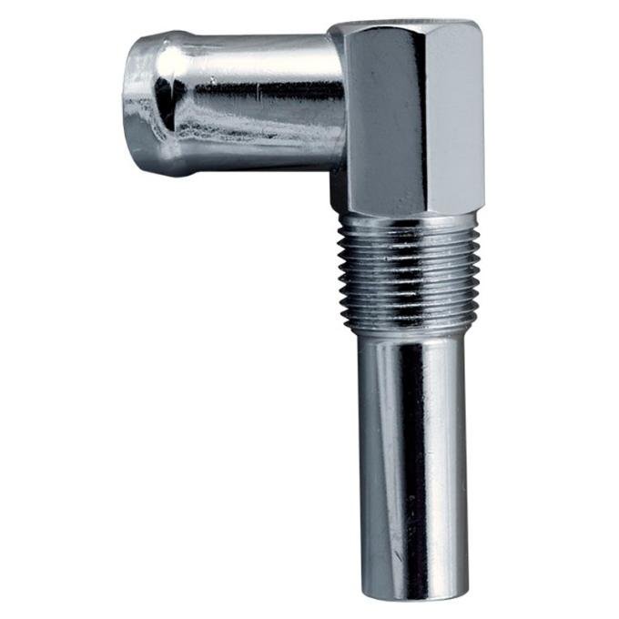 Daniel Carpenter 1965-73 Heater Hose Connector - Chrome C6AZ-18599-CH