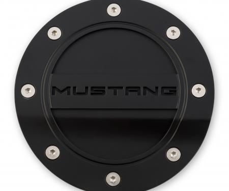 Drake Muscle 2015-2019 Ford Mustang Mustang Comp Series Fuel Door, Black FR3Z-6640526-MA