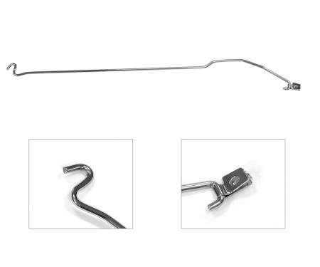 Drake Muscle 2005-2009 Ford Mustang 2005-09 Hood Prop Rod, Stainless E5RZ-16826-S