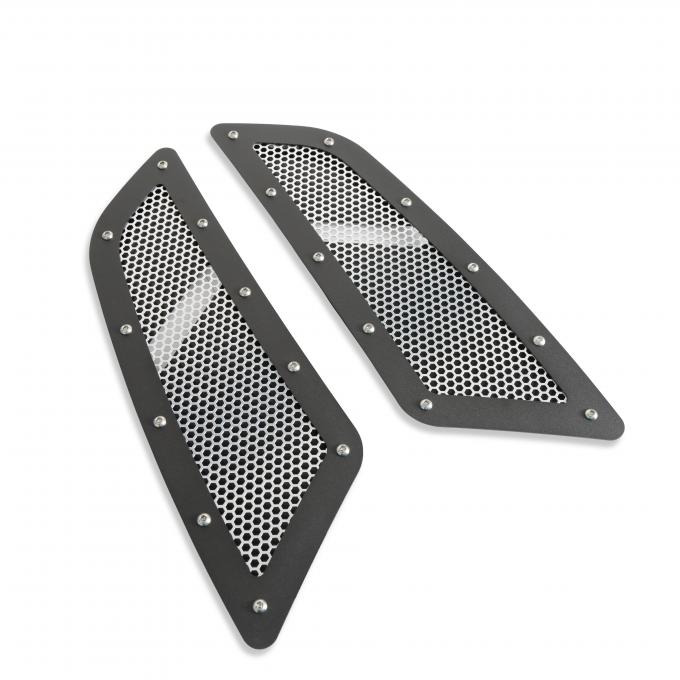 Drake Muscle 2015-2017 Ford Mustang Speed Mesh Hood Vent Kit FR3Z-16C630-M