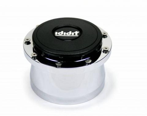 ididit Steering Wheel Adaptor, 9 Bolt w/Horn Button, Black Powder Coat 2201310051