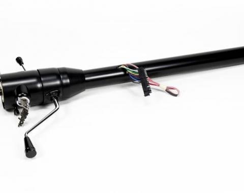 ididit Universal 35" Tilt Column Shift w/Ignition, Black Powder Coat 1530350051