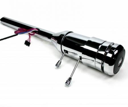 ididit Universal  1/4" 9-bolt Tilt/Tele, Tilt Floor Shift, Chrome Plate 1180160020