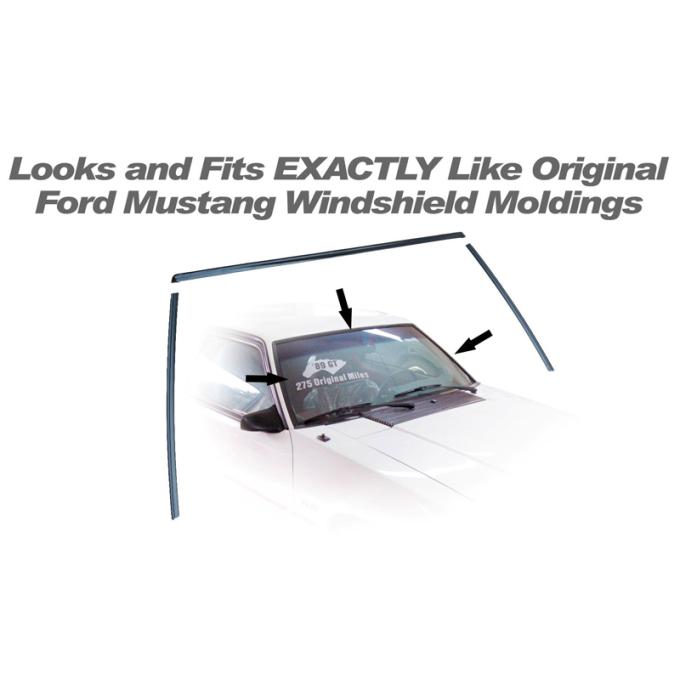 Daniel Carpenter 1979-93 Windshield Moulding Set E7ZZ-6103144