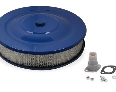 Mr. Gasket Easy Flow Air Cleaner, Blue Powder Coated 1404G