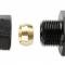 Mr. Gasket Aluminum Tube Adapter -6 an Male an to 3/8 Inch Tubing Black 892006-BL