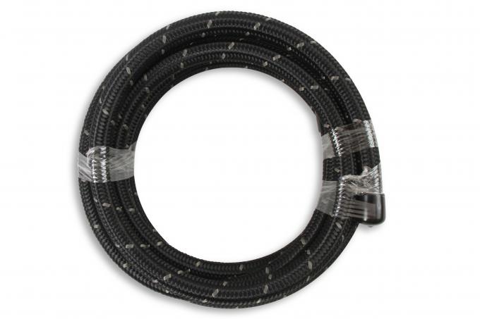 Mr. Gasket Black Nylon Braided Hose 8 AN, 3 Feet 840308