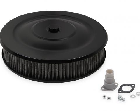Mr. Gasket Easy Flow Air Cleaner, Flat Black Powder Coated 1412G