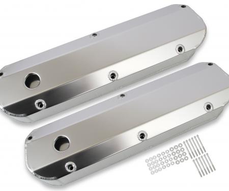Mr. Gasket Fabricated Aluminum Valve Covers, Silver 6843G