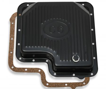Mr. Gasket Transmission Oil Pan, Black Steel 9756BMRG