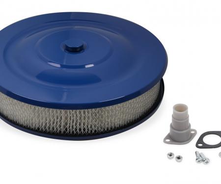 Mr. Gasket Easy Flow Air Cleaner, Blue Powder Coated 1404G